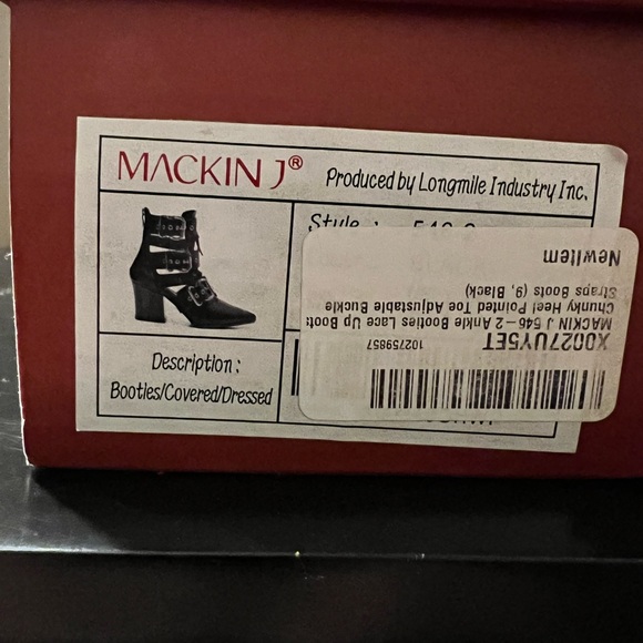 Black “witchy” edgy boot. 2” heel. Worn twice. Like new. - Picture 4 of 4